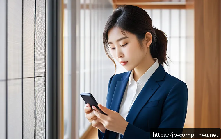 규제준수 전문 지식 강화 방법 - A modern Japanese office setting in the early morning, a young professional woman sipping coffee whi...