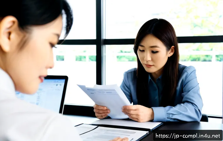 규제준수 전문가 직무 강의 추천 - Photorealistic compliance professional course scene in a modern Japanese office training room, a Jap...